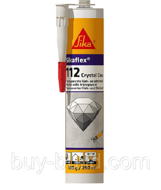 Клей-герметик Sika Sikaflex-112 Crystal Clear 300 мл прозр.