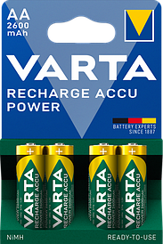 Акумулятори Varta — Rechargeable АА HR6 2600mAh 1.2V