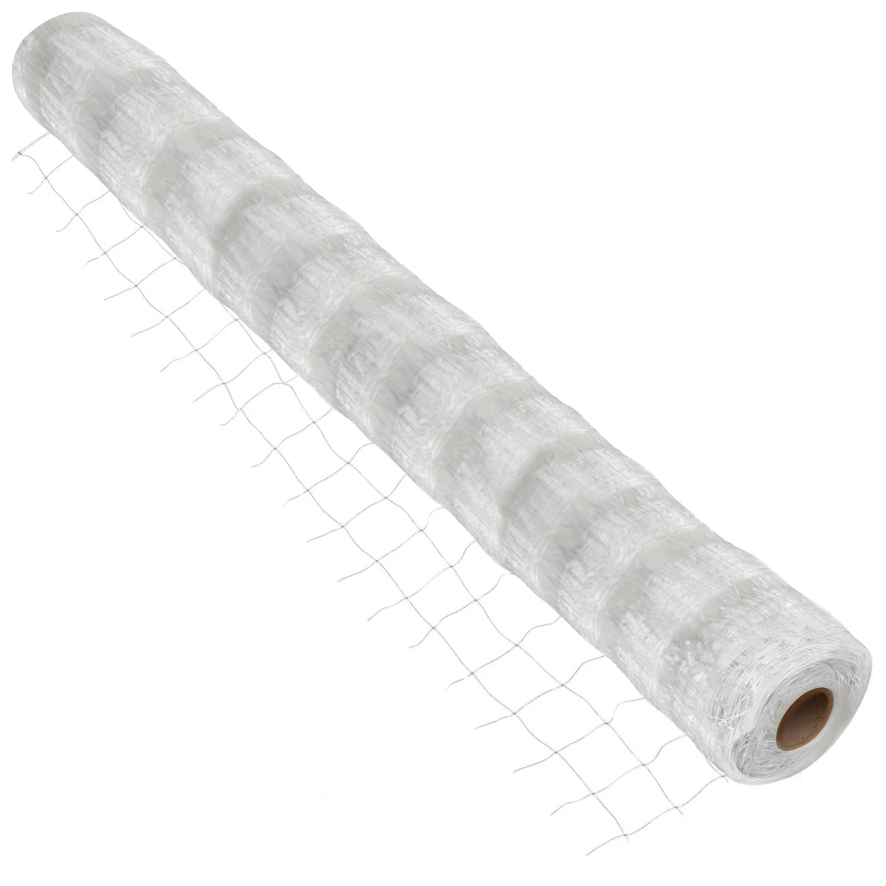 Шпалерна сітка для квітів біла комірка 125x125 мм щільність 8.5 г/м2 ширина 1 м на метраж Intermas Іспанія, фото 1