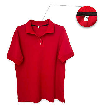 Футболка Polo жіноча розмір 3XL, червона Lacosta