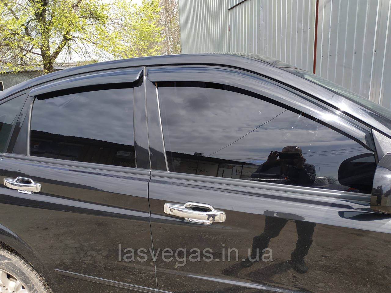 Дефлектори вікон (вітровики) Ssang Yong Actyon 2005-2014 (Auto Clover/Корея), фото 1