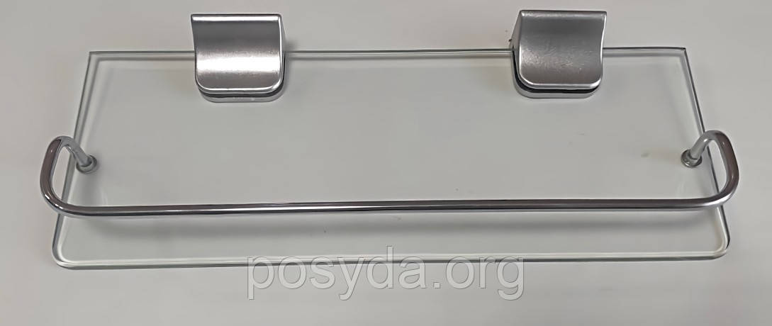 Поличка пряма з прозорим склом Aqua 31*12см K1305С