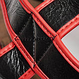 Шолом боксерський шкіряний із захистом щік та підборіддя Leone Full Cover Black M чорний, фото 5