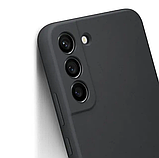 Чохол-бампер Silicone cover з мікрофіброю для Samsung Galaxy S22 (SM-S901B), фото 5