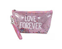 Косметичка CS1131R трапеция Love Forever розовый, 23X13.5X6.5 см