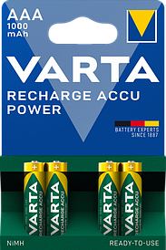 Акумулятори Varta — Rechargeable AAA HR03 1000mAh