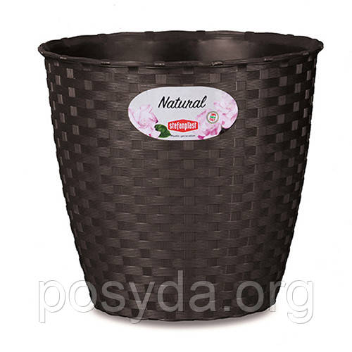 Вазон круглий Stefanplast NATURAL (73482)