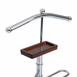 Вішак для одягу Аксентія Годіва підлоговий з полицею для телефону; матеріал: сталь/дерево;, фото 4