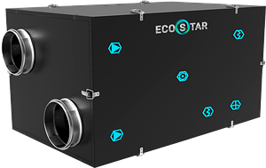 Припливно-витяжна установка EcoStar 1000 EC X