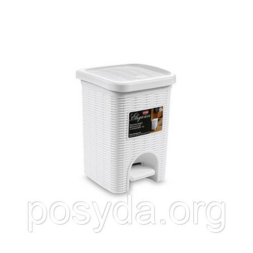 Відро для сміття Stefanplast Elegance 6 л з педаллю (30100)