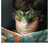 Налобний дитячий ліхтарик динозавр, фото 4