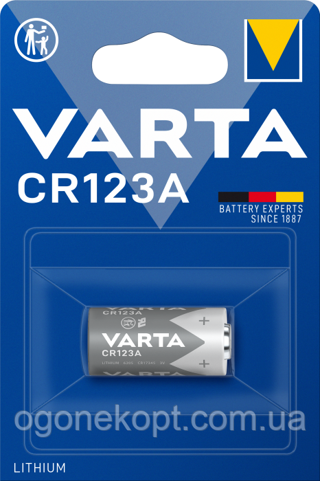 Varta - Professional Lithium CR123A Li-Ion 3V 1/10/50 шт.