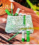 Bellaoggi Kit Think Green Набір косметики (туш для вій+олівець для очей+гігієнічна помада+косметичка), фото 3