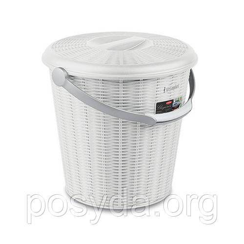 Відро для сміття Stefanplast Elegance 10 л з кришкою (29600)