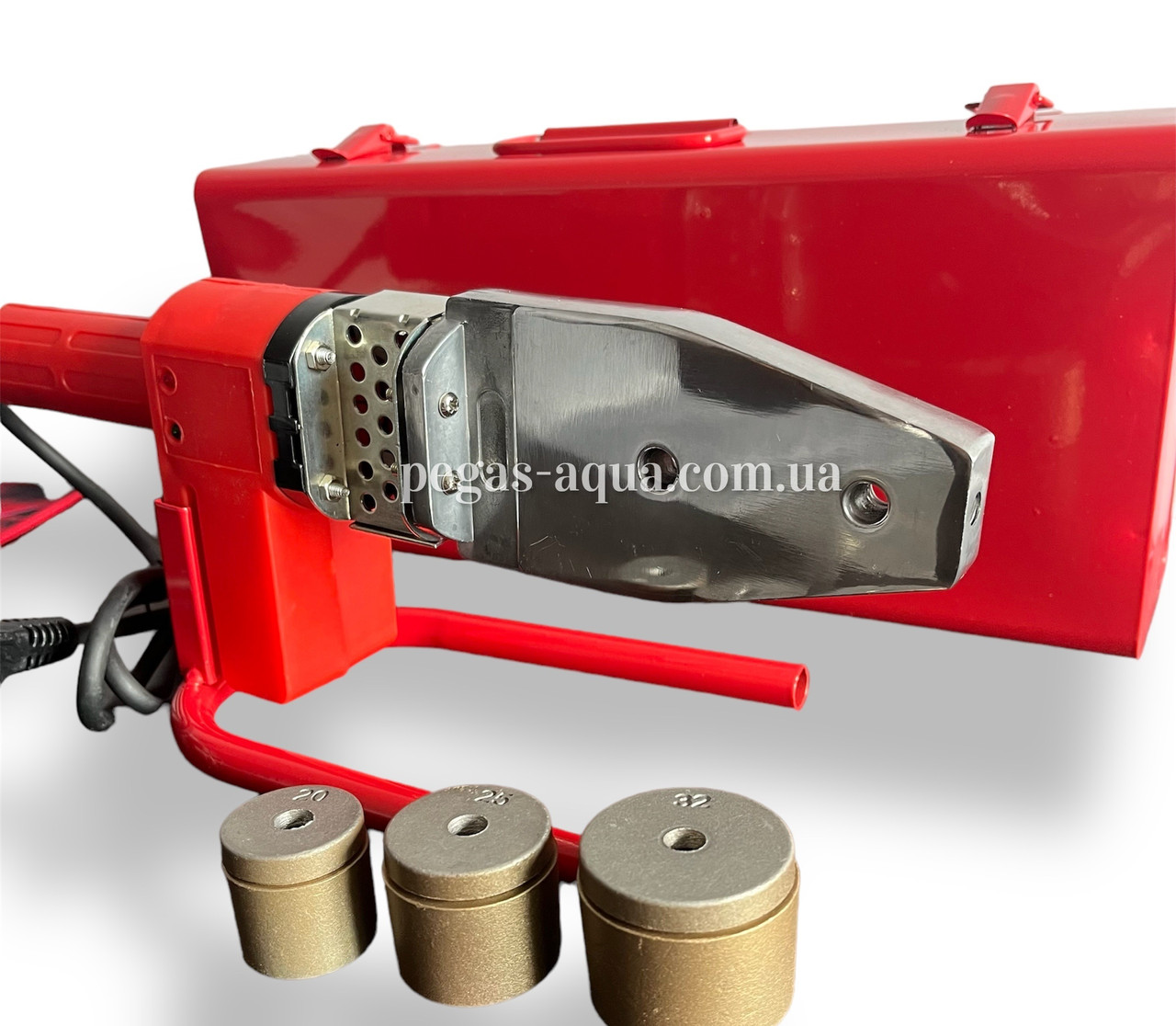 Паяльник для поліпропіленових труб BERGERR B01 (32)(кейс з насадками 20-32, 800W), фото 1