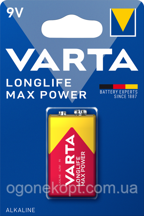VARTA LR9V.6LR61.Max Power alkaline крона