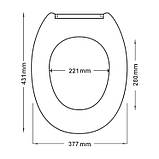 Кришка для унітазу Boston, ТМ AWD Interior AWD02181126, фото 4