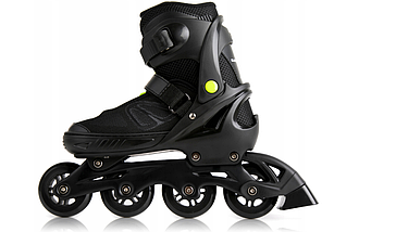 Роликові ковзани Blackwheels Sonic, розміри 33-36/37-40/40-43 чорні, фото 4