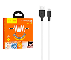 Кабель Hoco X21 Plus 2.4A Silicone Micro USB (2м)