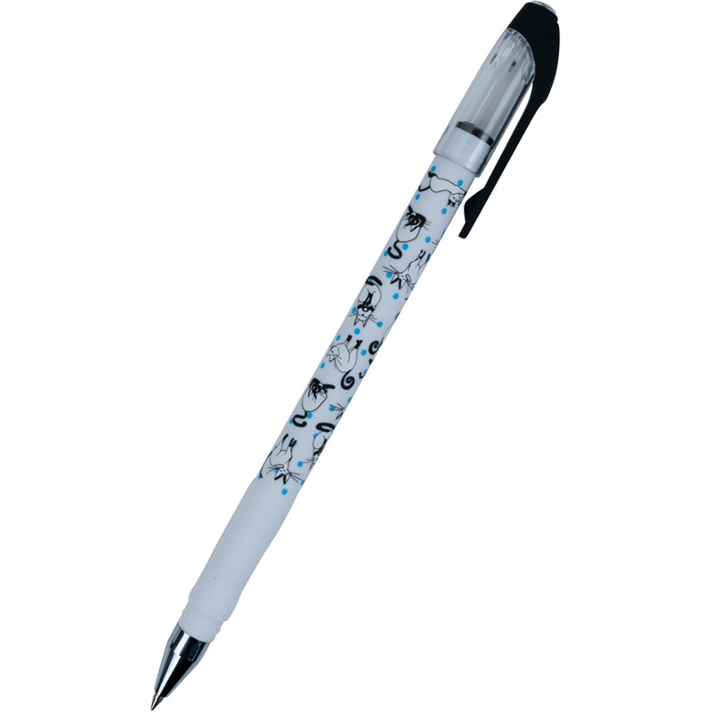 Ручка кулькова Axent Cats 0,5мм синя, фото 1