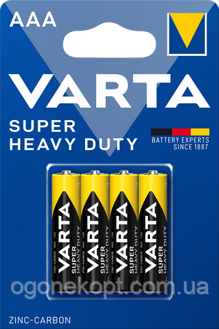 Батарейки VARTA AAA R3 1.5V Superlife 4блиск, фото 1