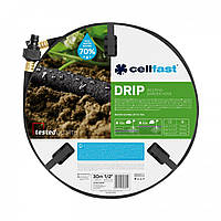 Сочащийся шланг Drip 1/2'' 30м Cellfast капилярный шланг 19-004