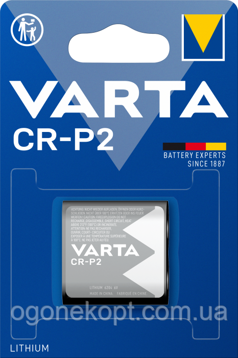 Батарейка VARTA CRP2 6V LITHIUM