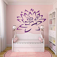 Трафарет для покраски, Лилия, одноразовый из самоклеящейся пленки 95 х 125 см