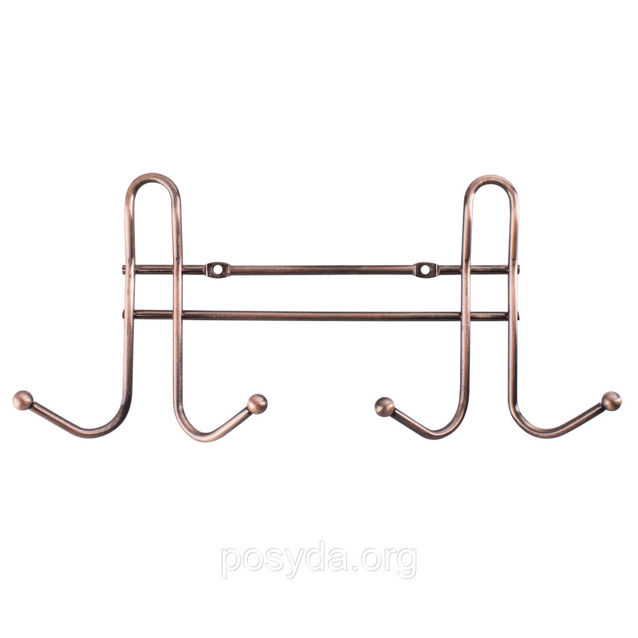 Вішалка настінна на 4 гачки, антична мідь, ТМ AWD Interior арт. AWD02091715, фото 1