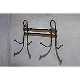 Настінна вішалка на 4 гачки, античне золото, ТМ AWD Interior арт. AWD02091714, фото 2