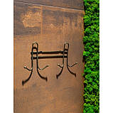 Настінна вішалка на 4 гачки, античне золото, ТМ AWD Interior арт. AWD02091714, фото 3