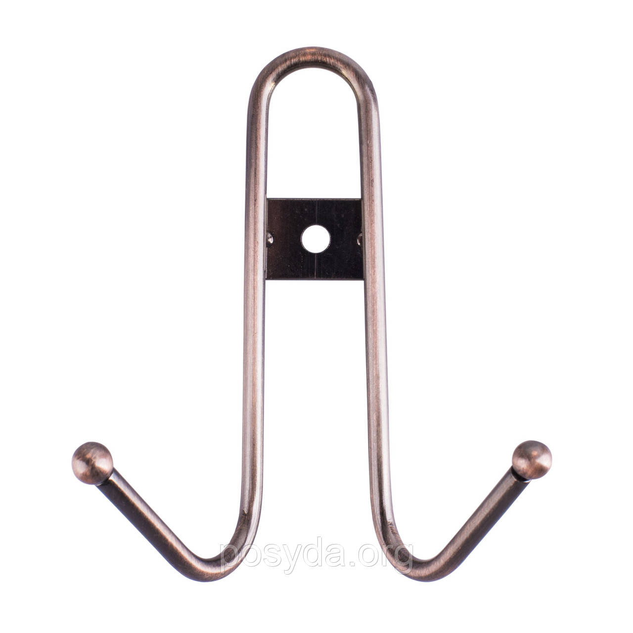 Вішак настінний на 2 гачка, антична мідь, ТМ AWD Interior AWD02091713, фото 1