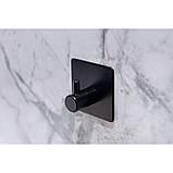 Вішак настінний на 1 гачок чорний, ТМ AWD Interior AWD02091771, фото 2