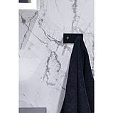 Вішак настінний на 2 гачки чорний, ТМ AWD Interior AWD02091761, фото 3