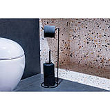 Стійка тримач туалетного паперу чорна, ТМ AWD Interior AWD02071779, фото 2