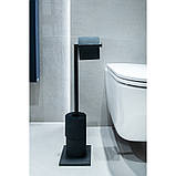 Стійка тримач туалетного паперу чорна, ТМ AWD Interior AWD02071796, фото 2