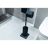 Стійка тримач туалетного паперу чорна, ТМ AWD Interior AWD02071796, фото 3