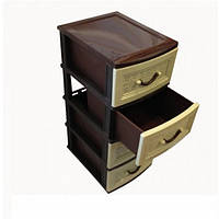 Комод пластиковий на 4 ящики 82х36х41см (00457)