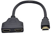 HDMI переходник папа- 2х HDMI мама