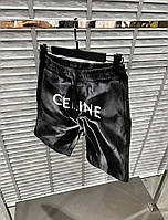 Шорты мужские CELINE черный пляжные молодежные короткие брендовые летние хлопковые стильные модные