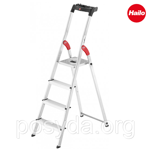 Драбина алюмінієва Hailo L60 Standard Line, 4 ступені (8160407)
