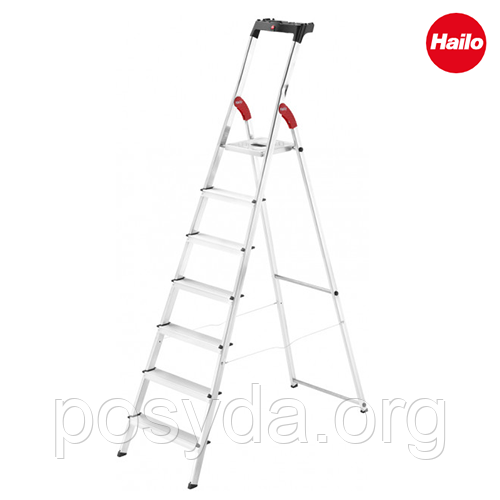 Драбина алюмінієва Hailo L60 Standard Line, 7 ступенів (8160707)