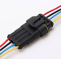 Водонепроникний 4-х контактний HID роз'єм 7 см