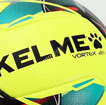 Футбольний м'яч Kelme VORTEX 21.1 8101QU5003.9905 Розмір 5 Жовтий, фото 5