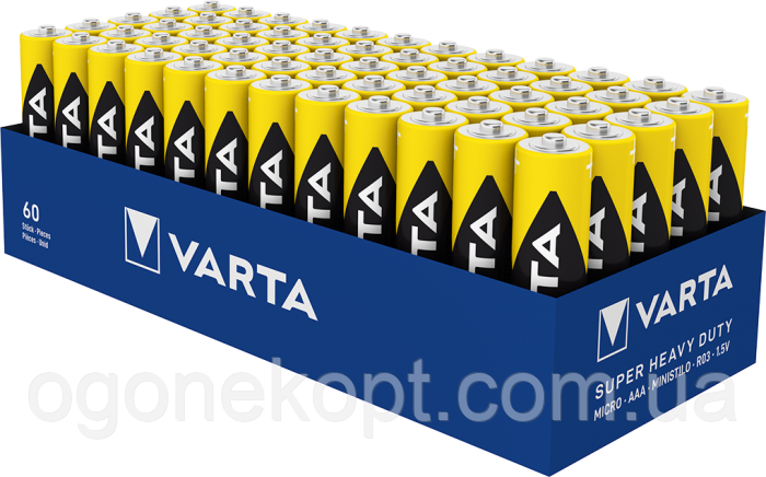 Батарейки Varta — Superlife ААА R03 1.5V 2/60/1200шт