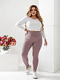 Жіночі лосини рубчик батал новинка 2023, фото 2