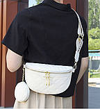 Бананка через плече жіноча сумка з гаманцем для монет, фото 2