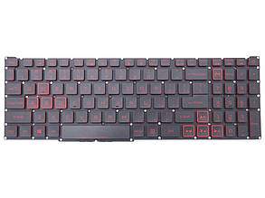 Клавіатура для ACER AN515-56, AN515-57, AN517-41, AN517-54, AN517-55, AN517-56, AN715-51 (RED підсвітка) ориг