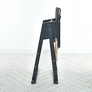 Дерев'яний стілець трансформер для годування Step up графiт 01-01 Чорний, фото 4