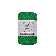 Бавовняний шнур плетений Hobby Trend. Зелений. 240-260 г, 240-260 м, 2 мм